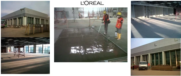 Self Leveling Mortar & Leveling Screed at L’oreal Factory, Jababeka - Cikarang